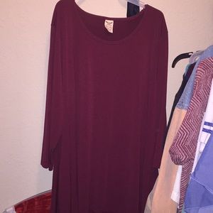 Red/Maroon Tunic Dress/ Shirt